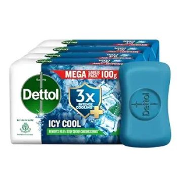 Dettol Icy Cool Soap: 4x100 g – 1 piece – fresh grocery delivery in Dindigul by Ernomart