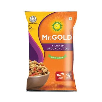 Mr. Gold Filtered Groundnut Oil (1ltr) – 1 piece – fresh grocery delivery in Dindigul by Ernomart