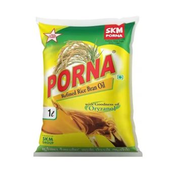 Poorna Refind rice brand oil -1ltr – 1 piece – fresh grocery delivery in Dindigul by Ernomart